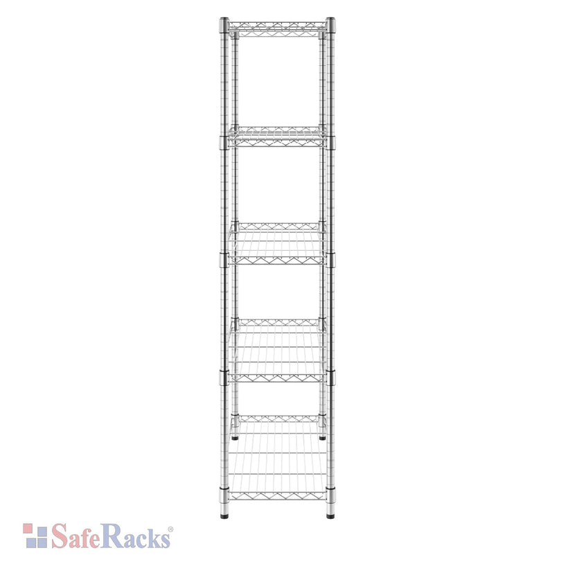 14" x 30" x 60" 5-Tier Wire Shelving