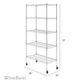 18" x 36" x 72" 5-Tier Wire Shelving