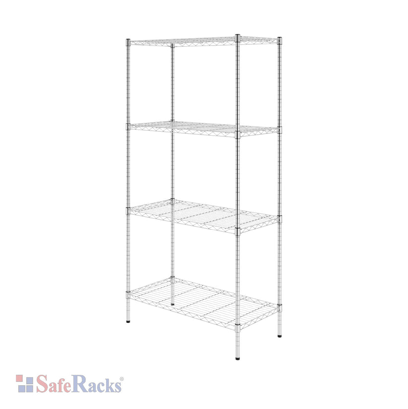 18" x 36" x 72" 4-Tier Wire Shelving