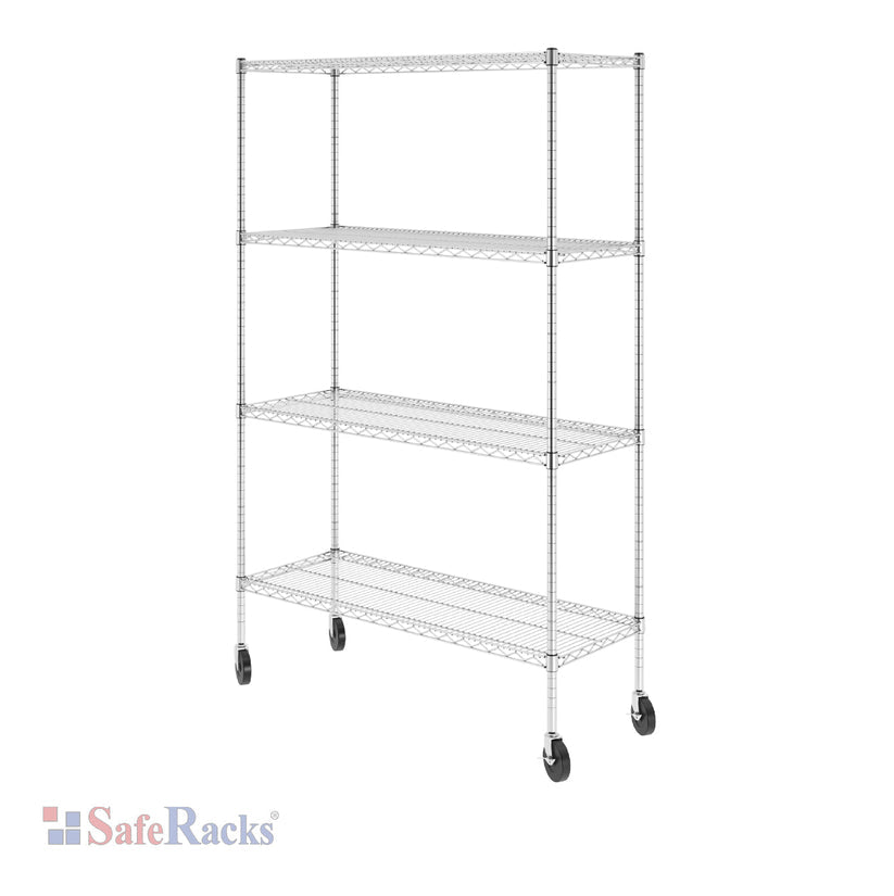 18" x 48" x 72" 4-Tier Wire Shelving