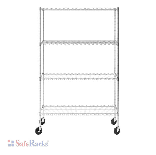 18" x 48" x 72" 4-Tier Wire Shelving