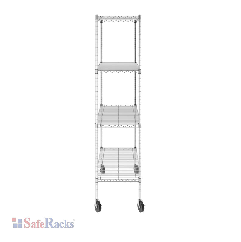 18" x 48" x 72" 4-Tier Wire Shelving