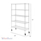 18" x 48" x 72" 5-Tier Wire Shelving