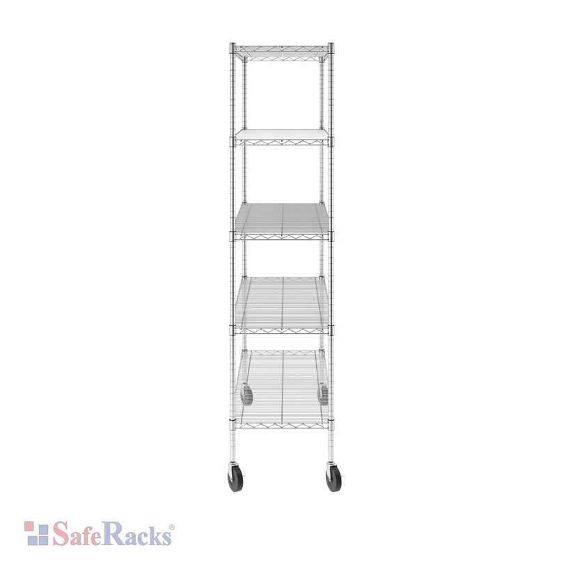 18" x 48" x 72" 5-Tier Wire Shelving