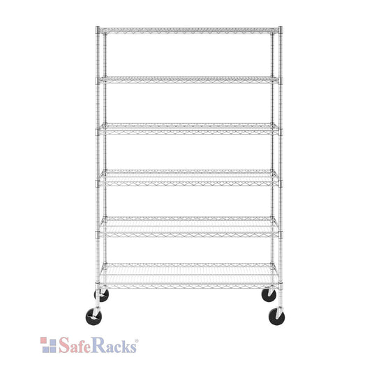 18" x 48" x 72" 6-Tier Wire Shelving