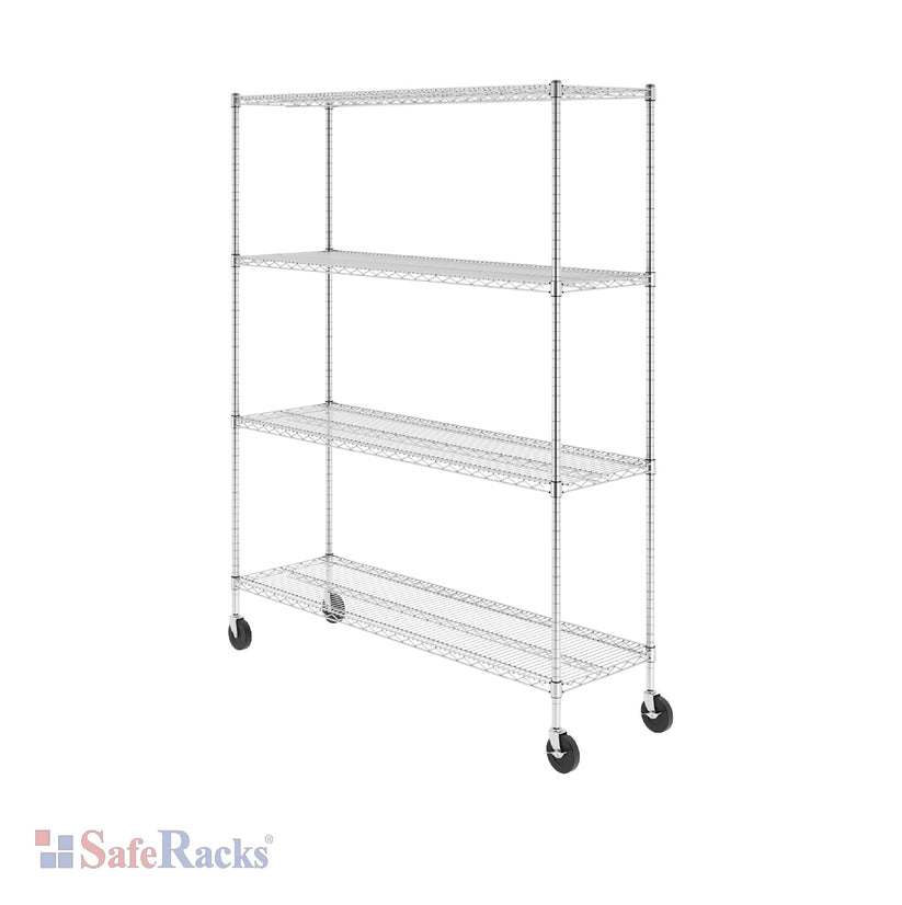 18" x 60" x 72" 4-Tier Wire Shelving