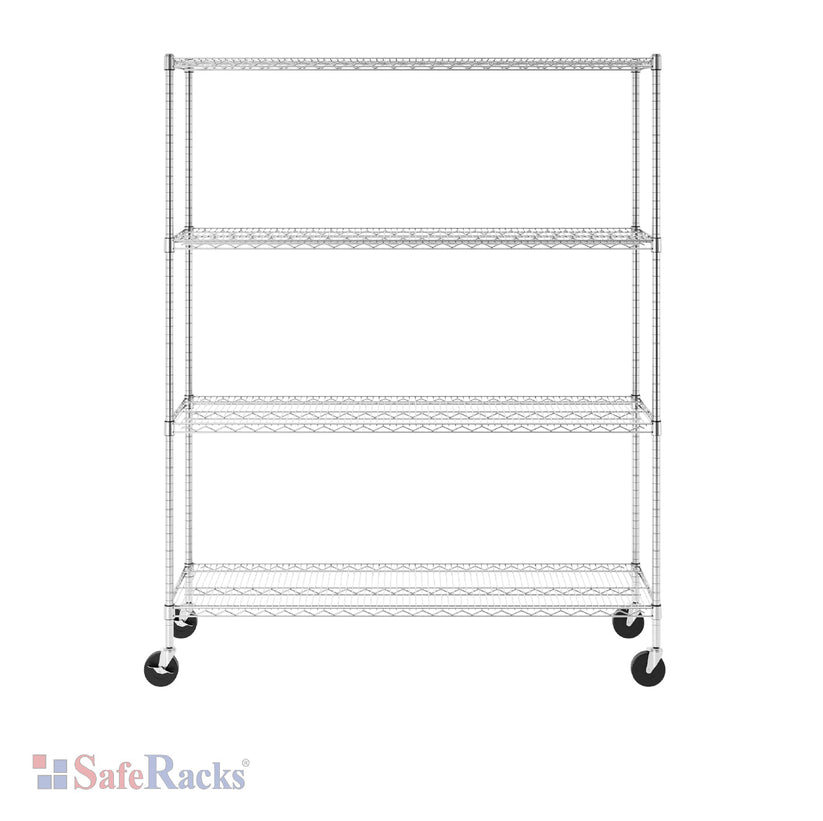 18" x 60" x 72" 4-Tier Wire Shelving