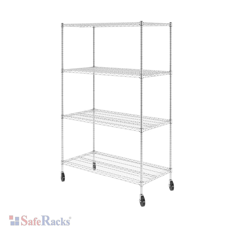 24" x 48" x 72" 4-Tier Wire Shelving