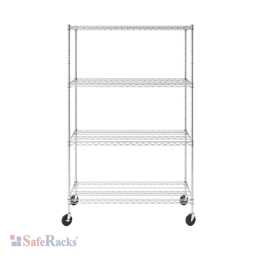 24" x 48" x 72" 4-Tier Wire Shelving