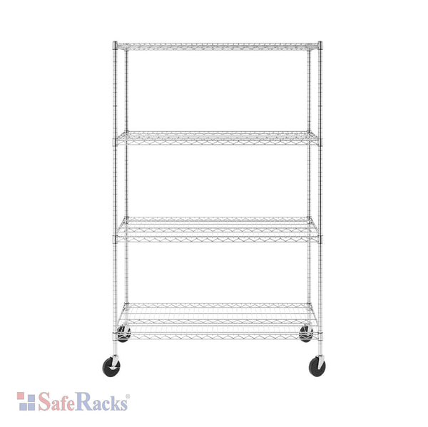 24 x 48 x 72 4-Tier Wire Shelving
