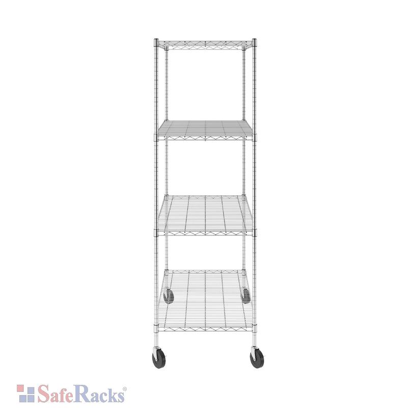 24" x 48" x 72" 4-Tier Wire Shelving