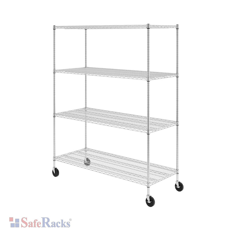 24" x 60" x 72" 4-Tier Wire Shelving