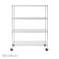 24" x 60" x 72" 4-Tier Wire Shelving