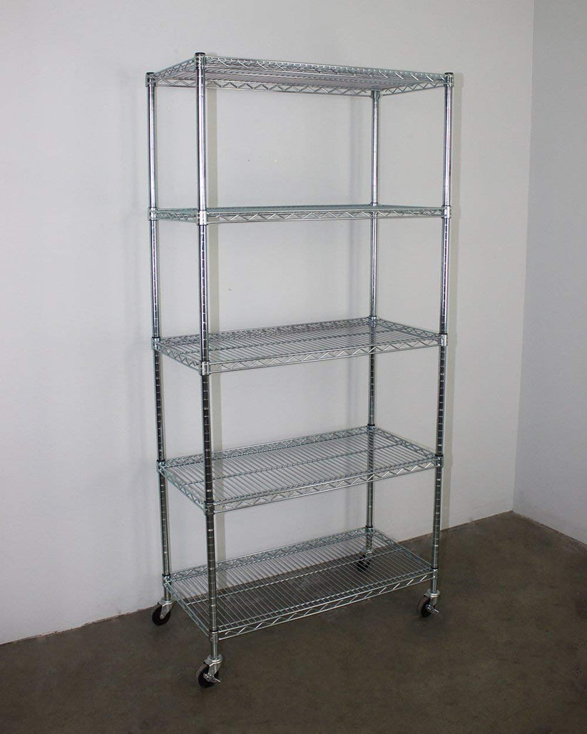 18" x 48" x 72" 5-Tier Wire Shelving