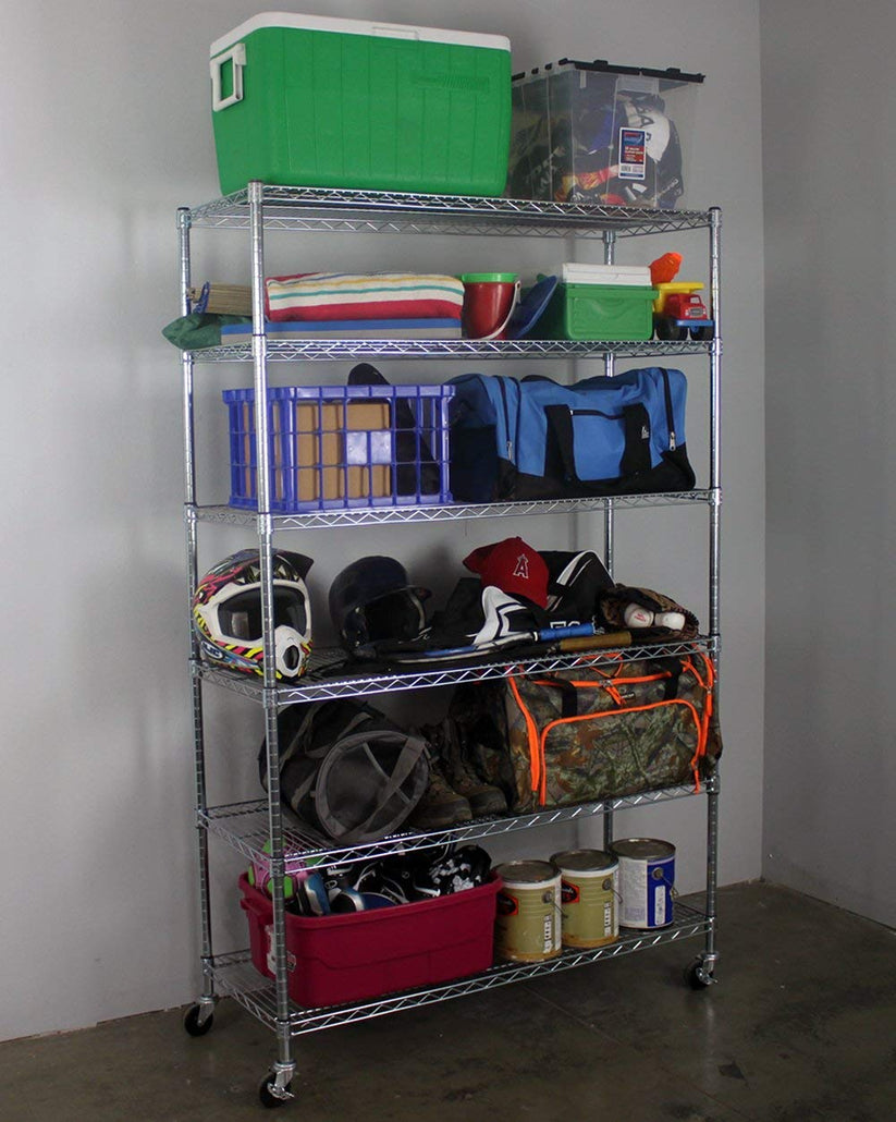 18" x 48" x 72" 6-Tier Wire Shelving