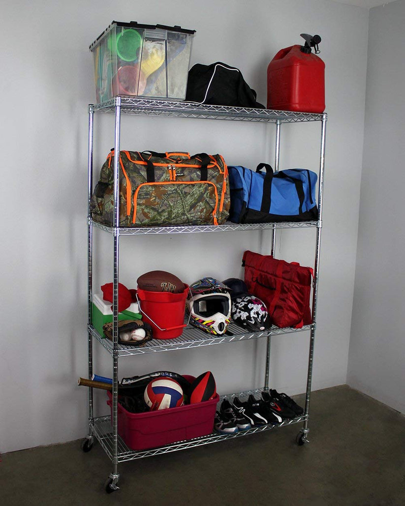 18" x 48" x 72" 4-Tier Wire Shelving