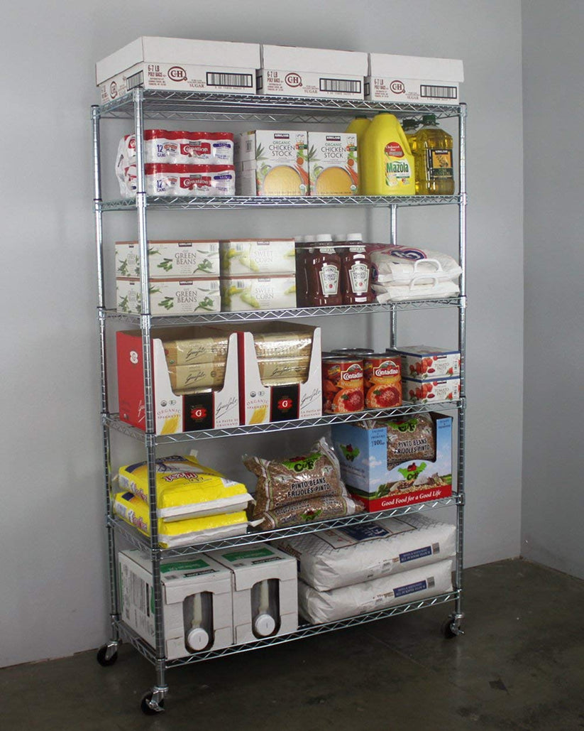 18" x 48" x 72" 6-Tier Wire Shelving