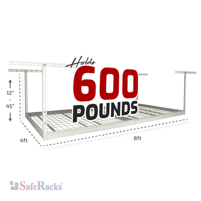 4' x 8' Overhead Garage Storage Rack (Two Rack Pack)