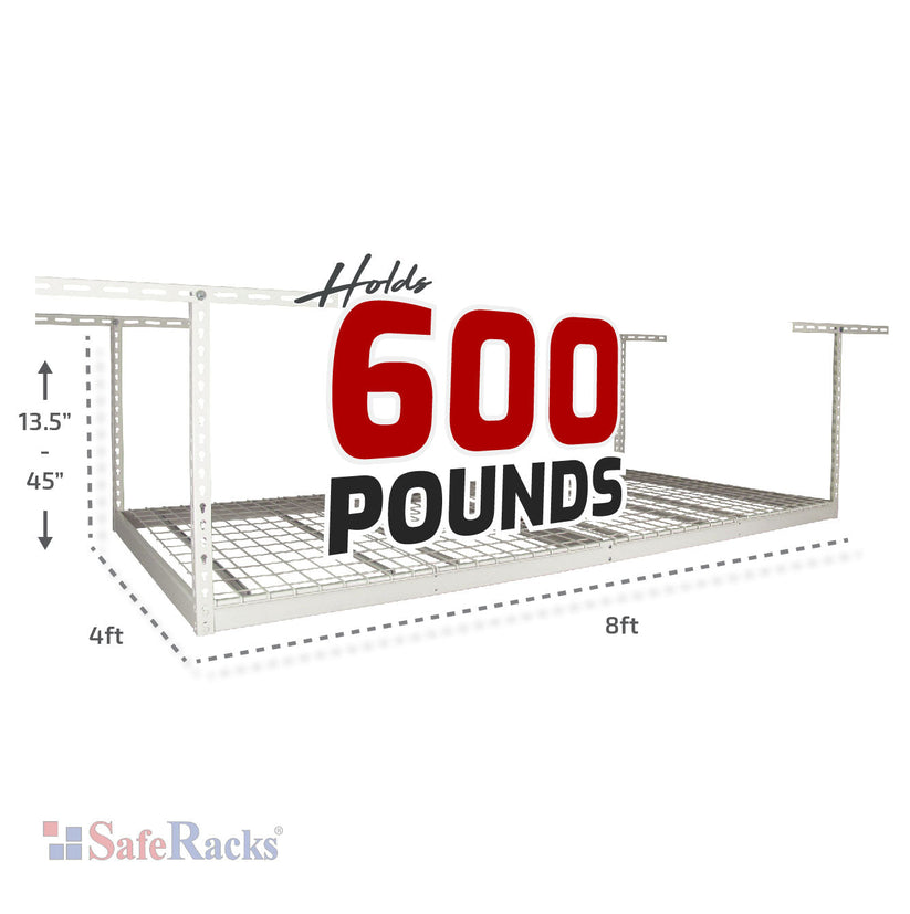 4' x 8' Overhead Garage Storage Rack